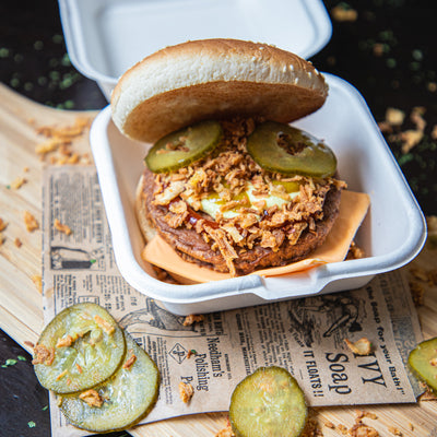 Bicky burger met kaas uit Tipzakske Aalst