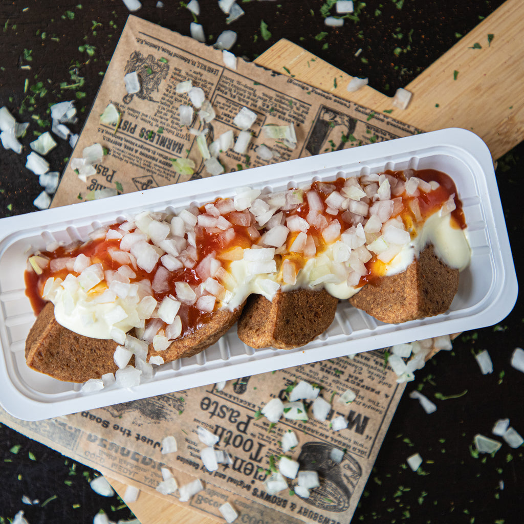 Boulet met topping en saus – frituur Aalst