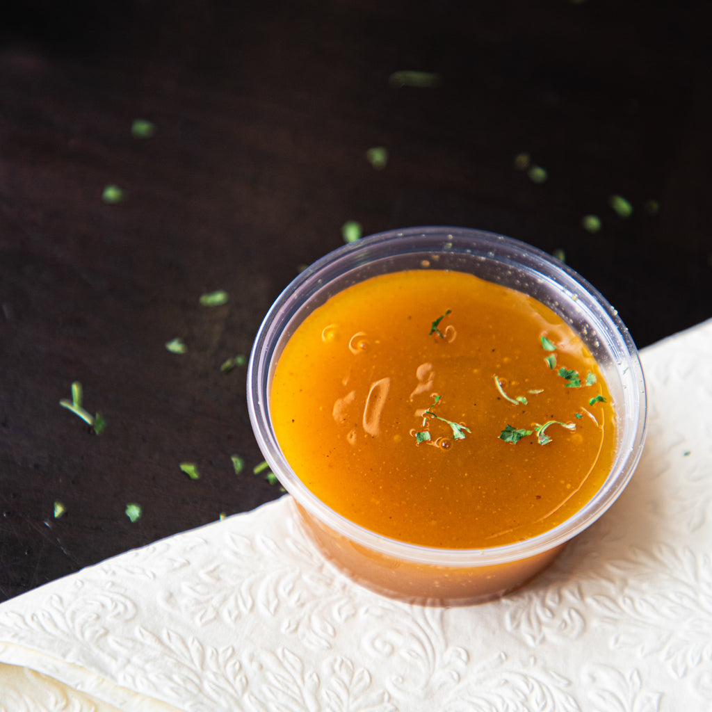 Chinese saus als pittig sausje bij frituur Tipzakske