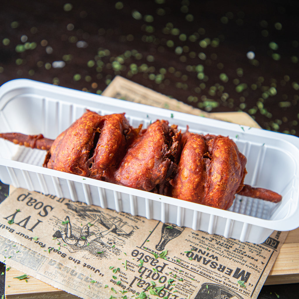 Grizzly snack met ui van frituur Tipzakske