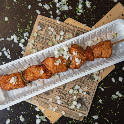 Grote saté – rundsvlees op stok